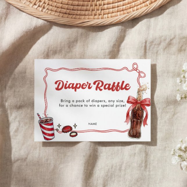 Cartão De Informações She's Ready to Pop Diaper Raffle  (Criador carregado)