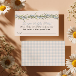 Cartão De Informações Silly Goose Baby Shower Diaper Raffle