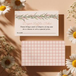 Cartão De Informações Silly Goose Baby Shower Diaper Raffle