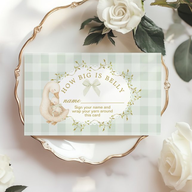 Cartão De Informações Silly Goose Sage How big is belly (Criador carregado)