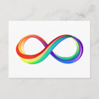 Símbolo de Infinidade Arco-Íris em Camadas