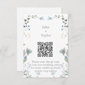 Cartão De Informações Simple Minimal Enclosure Card