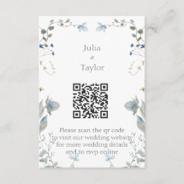 Cartão De Informações Simple Minimal Enclosure Card