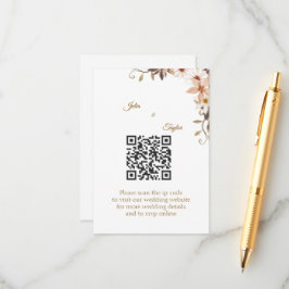 Cartão De Informações Simple Minimal Enclosure Card