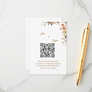 Cartão De Informações Simple Minimal Enclosure Card