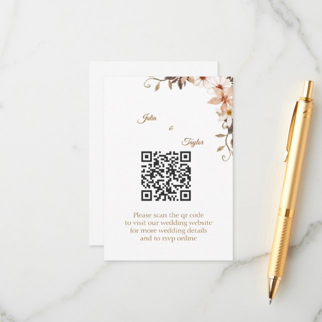 Cartão De Informações Simple Minimal Enclosure Card (Frente/Verso In Situ)