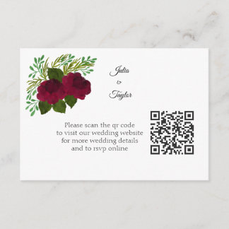 Cartão De Informações Simple Minimal Enclosure Card