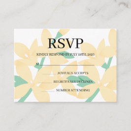 Cartão De Informações Simple Wedding RSVP Enclosure Card