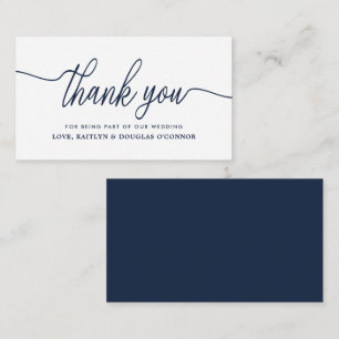 Cartão De Informações Simples Casamento De Script Obrigado