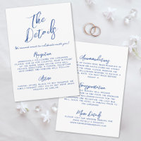Simples Detalhes de Casamento Azuis Caprichosos Ma