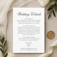 Simples Detalhes de Casamento Preto e Branco Elegâ