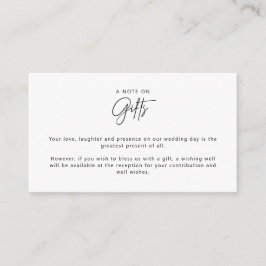 Cartão De Informações Simples e minimalista de desejos