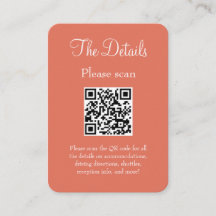 Simples e Moderno Terracotta Detalhes de Casamento