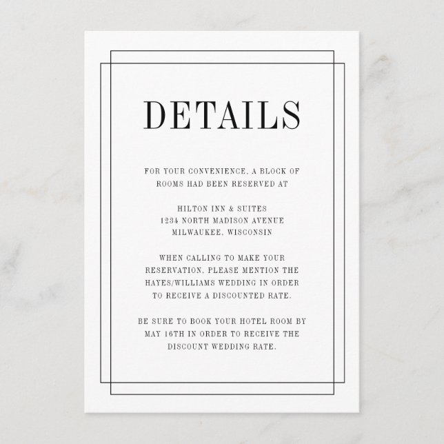 Cartão De Informações simplesmente apaixonada (Frente)