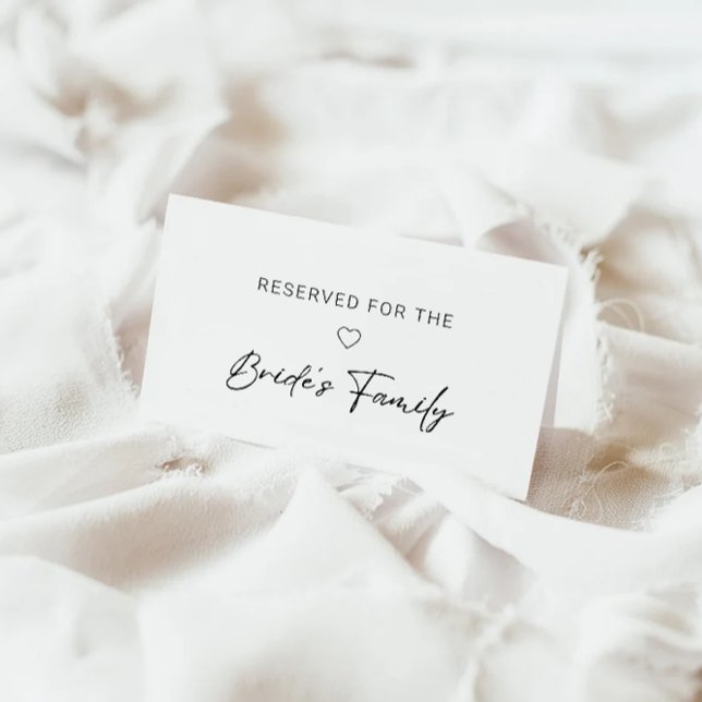 Cartão De Informações Sinal Reservado, Sinal Reservado Moderno (Reserved Sign, Modern Reserved Sign Enclosure Card)