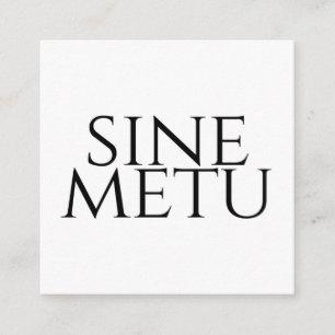 Cartão De Informações Sine Metu - Sem Medo