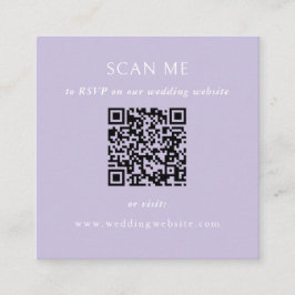 Cartão De Informações Site de Casamento Código QR