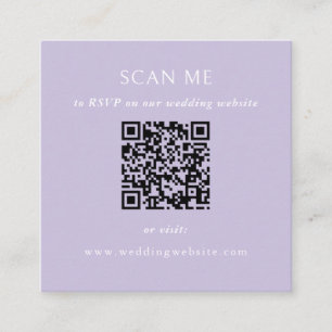 Cartão De Informações Site de Casamento Código QR