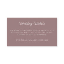 Site de Casamento | Código QR de RSVP de Mauve Min