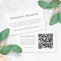Site de Casamento | Código QR RSVP Chic Elegante