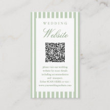 Site de Casamento Código QR Scan Me Sage Green