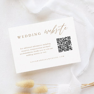 Cartão De Informações Site de Casamento de Código QR de Casamento de Cal
