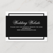 Site de Casamento de Script Elegante Preto e Branc