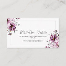 Site de Casamento Floral Elegante Purple