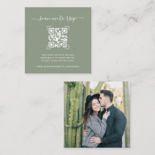 Cartão De Informações Site de Casamento   Foto de verificação de código 