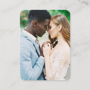 Cartão De Informações Site de Casamento RSVP de Fotografia do Código Q