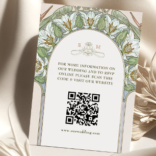 Cartão De Informações Site de Código QR Birds of Paradise