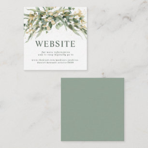 Cartão De Informações Site de Confirmação de Presença para Casamento de 