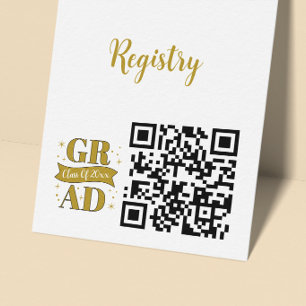 Cartão De Informações Site de Registro de Festa de Formatura em Dourado 