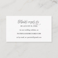 Site de RSVP Online Minimalista para Casamento