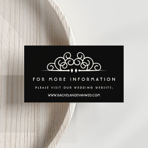 Cartão De Informações Site Deco Flourish Wedding