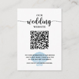 Cartão De Informações Site do Registro de Seashell Azul de praia em Seas