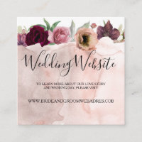 Site Floral Dusty Rosa e Burgundy