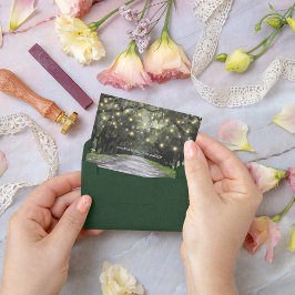 Cartão De Informações Site Wormsloe Venue Green Live Oaks Watercolor