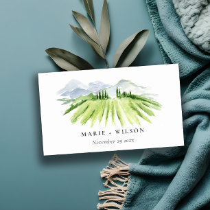 Cartão De Informações Sítio Web Rustic Winery Vineyard Mountain