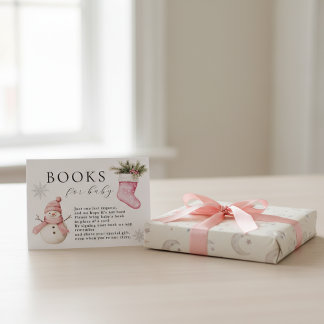 Cartão De Informações Snowman “Baby It’s Cold Outside” Books for Baby