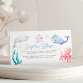 Cartão De Informações Sob o Chá de Vídeo Náutico Marítimo