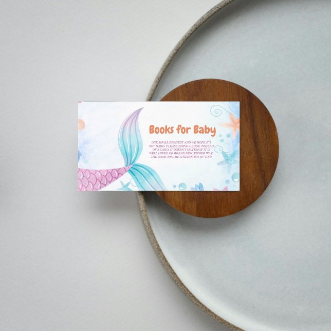 Cartão De Informações Sob o mar Solicitação de Livro de Chás de fraldas  (Criador carregado)