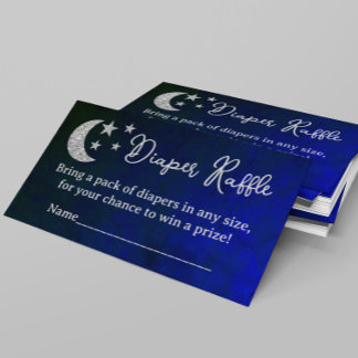 Cartão De Informações Sobre A Fralda Da Lua Raffle
