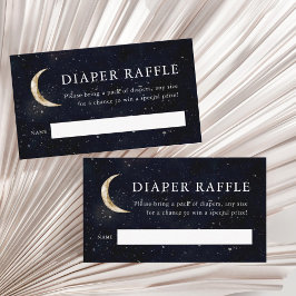 Cartão De Informações Sobre A Fralda Da Lua Raffle