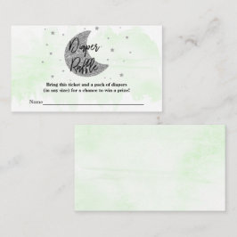 Cartão De Informações Sobre A Lua | Carimbo de Fralda neutro