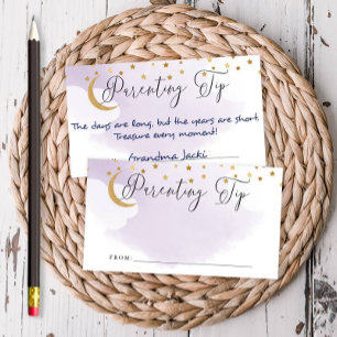 Cartão De Informações Sobre a Lua Placa de Conselhos da Ponta da Parenta