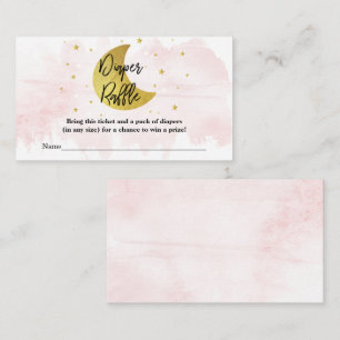 Cartão De Informações Sobre A Lua   Raparigas Fralda Raffle