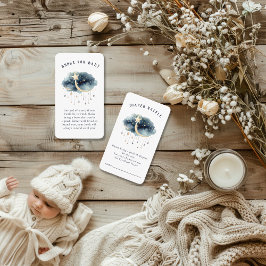 Cartão De Informações Sobre o Chá de fraldas das Estrelas Douradas da Lu