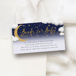 Cartão De Informações Sobre os livros de Chá de fraldas da Lua para o be