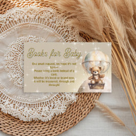 Cartão De Informações Sobre os Livros do Urso da Lua para Bebê